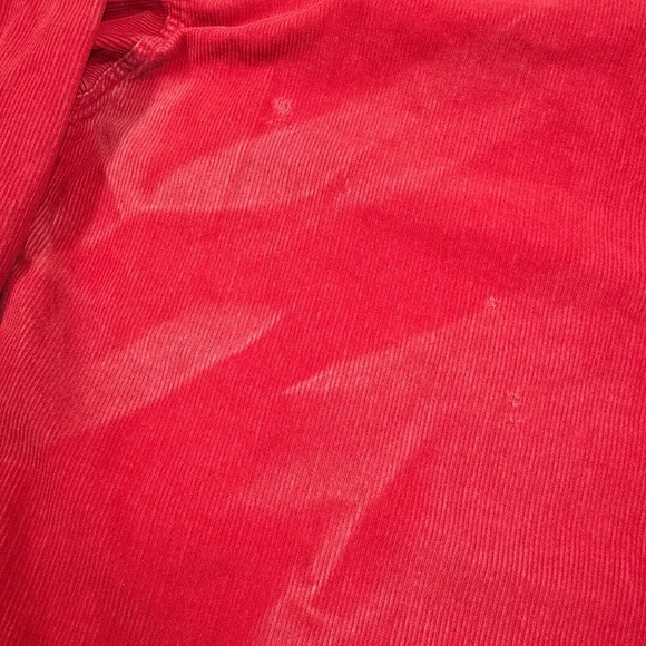 VTG Marlboro Shirt Mens XXL Red Heavy Corduroy 1/4 Zip Pullover Y2K Shacket READ - Picture 11 of 15